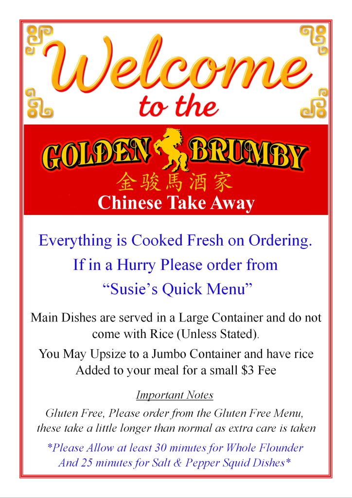 Golden Brumby Welcome Page -(poster)